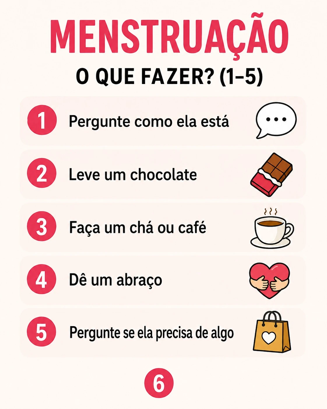 Menstruação o que fazer